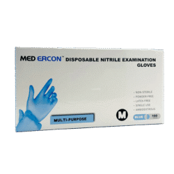 Blue powder-free nitrile gloves